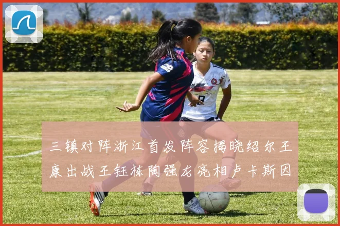 三镇对阵浙江首发阵容揭晓绍尔王康出战王钰栋陶强龙亮相卢卡斯因伤缺席
